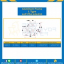 Aluminum Frame 6 Series Slot width 8 60x60x30 mm. L100 mm. Clear Anodize (L Type) : ALF-FS6-606030-123