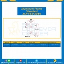 Aluminum Frame 6 Series Slot width 8 30×60 mm. L100 mm. Clear Anodize : ALF-FS6-3060-129
