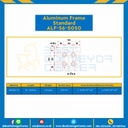 Aluminum Frame 6 Series Slot width 8 50×50 mm. L100 mm. Clear Anodize : ALF-S6-5050-110