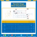 Parallel Key PKG 5×30-SH Parallel Key แบบกลม ที่ปลายด้านหนึ่ง ขนาด 5×30 mm. เหล็กชุบแข็ง