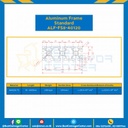 Aluminum Frame 8 Series Slot width 10 40×120 mm. L100 mm. Clear Anodize : ALF-FS8-40120-148