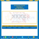 Aluminum Frame 8 Series Slot width 10 40×160 mm. L100 mm. Clear Anodize : ALF-S8-40160-107