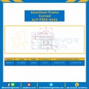 Aluminum Frame 8-45 Series Slot width 10 45×45 mm. L100 mm. Clear Anodize (Curved) : ALF-FSF8-4545-166