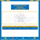 Aluminum Frame 8-45 Series Slot width 10 45×45 mm. L100 mm. Clear Anodize : ALF-FS8-4545-122