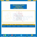 Aluminum Frame 8-45 Series Slot width 10 50×50 mm. L100 mm. Clear Anodize : ALF-FS8-5050-130