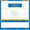 Aluminum Frame 8-45 Series Slot width 10 60×60 mm. L100 mm. Clear Anodize : ALF-S8-6060-157