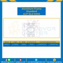 Aluminum Frame 8-45 Series Slot width 10 45×90 mm. L100 mm. Clear Anodize : ALF-SL8-4590-111