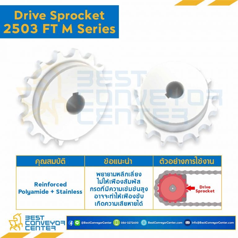  2500Z1625010-2503FT M :SPROCKET 16Z, BORE 25 MM., DIA 128.9 MM. FOR CHAIN 2503FT M 