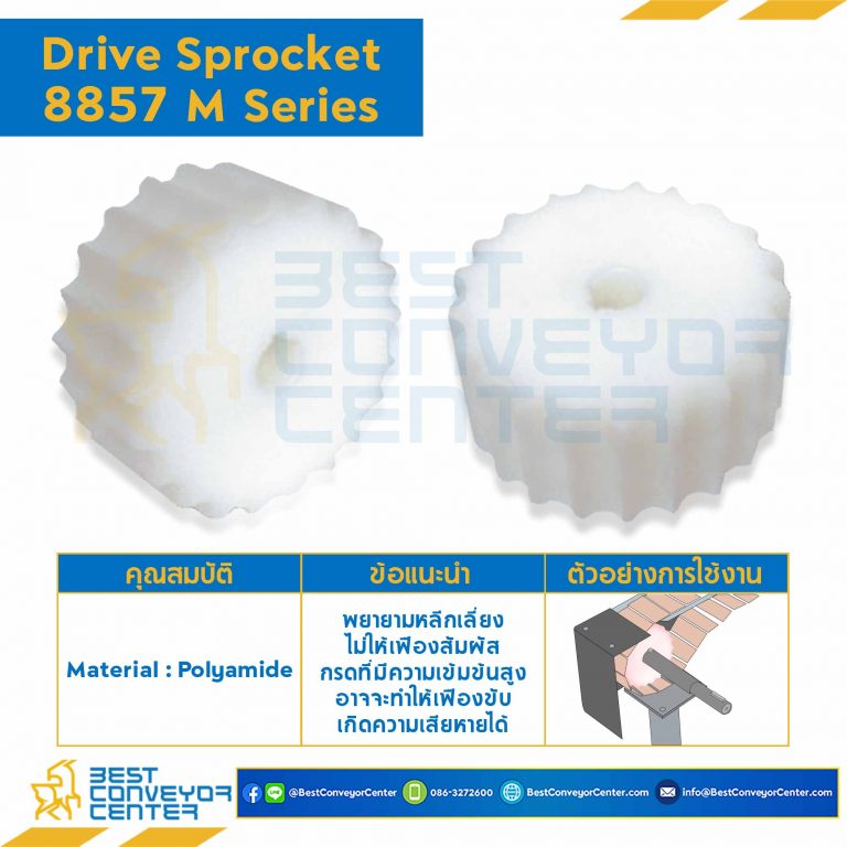 SPROCKET 21Z, BORE 25 MM., DIA 129.26 MM. FOR CHAIN 8857M : 6221652-8857M