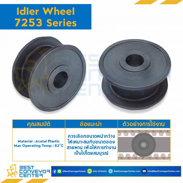 Idler for 21Z, BORE 40 MM., FOR CHAIN 7253 : 6621026-7253