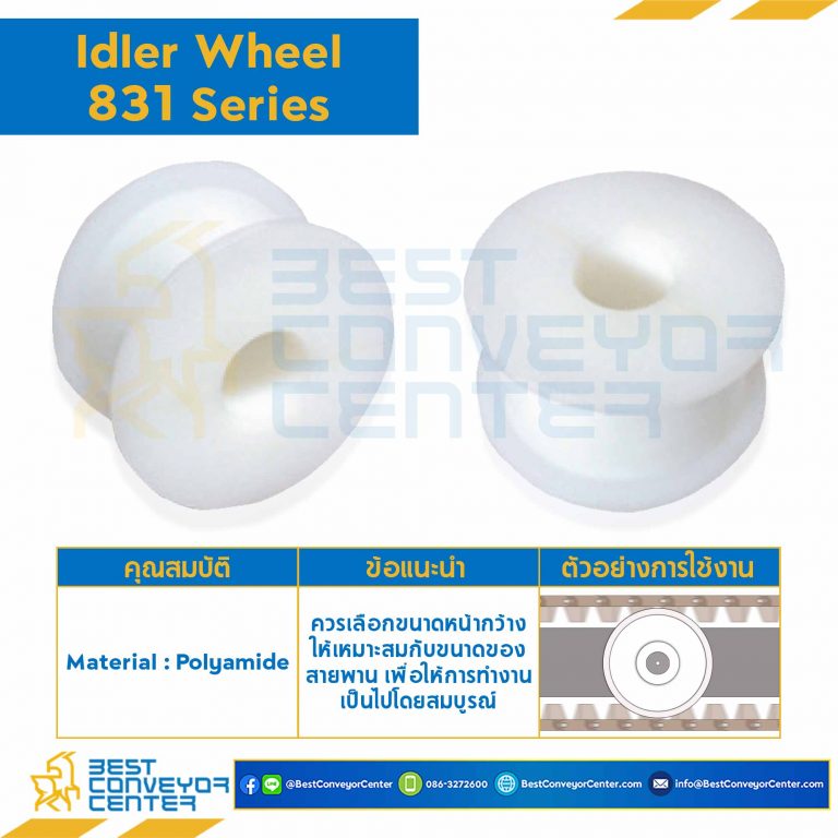 Idler for 19Z, BORE 35 MM., FOR CHAIN 831 : 6519528-831