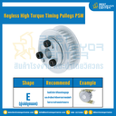 มู่เล่ย์ไทม์มิ่งแรงบิดสูงแบบไม่มีลิ่ม Pulleys Timing Keyless High Torque P5M หน้ากว้าง 10 mm. 28 ฟัน : KHT-P5M-10-28TEAL