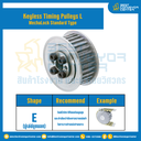 มู่เล่ย์ไทม์มิ่งแบบไม่มีลิ่ม Keyless Pulleys Timing L หน้ากว้าง 12.7 mm. 34 ฟัน : KTPM-L-12.7-34TEAL