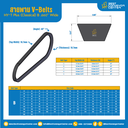 สายพาน V-Belt HY-T Plus (Classical) B .660″ Wide : B41