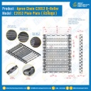 Apron Chain C2052 R-Roller (Pitch 31.75 mm),W=448 mm. Plain Plate. (ผิวปั๊มนูน) ติด Flat Bar 6L ระยะพิท 190.50 mm. : C2052W448B