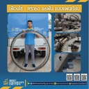 RS160-86TAxS50C เฟืองโซ่ แบบเรียบ เบอร์ 160-86 ชุบแข็งปลายฟัน 55HRC  รูกลาง 1200 มิล รูเล็กตามแบบ ใช้เหล็ก S50C