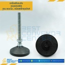 AFP80S16L145Anti ; ขาปรับระดับฐานพลาสติกพร้อมยางกันลื่น, ฐาน 80 mm.M16x100 mm. Steel Zinc