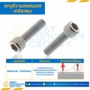 สกรูหัวจมสแตนเลส ขนาด 1/2×3-1/2 mm. เกลียว 12 BSW : HS-M1/2L3-1/2SS-BSW
