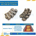 โซ่พลาสติกทางโค้ง Table Top Chain (Rubber Top) LF889GF TAB T2 ; 3.25 นิ้ว : LF889GF 325TABT2