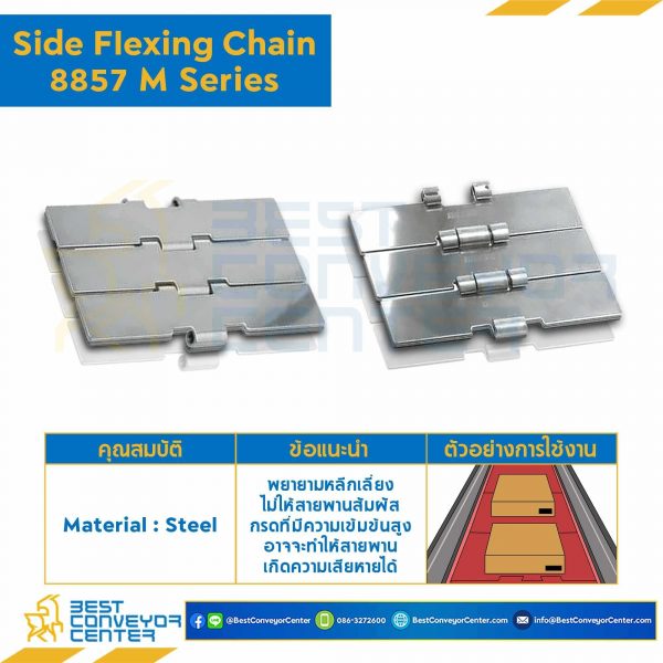 โซ่สแตนเลสทางโค้ง Table Top Chain SSC8857M ; 7.5 นิ้ว. : SSC8857M 750