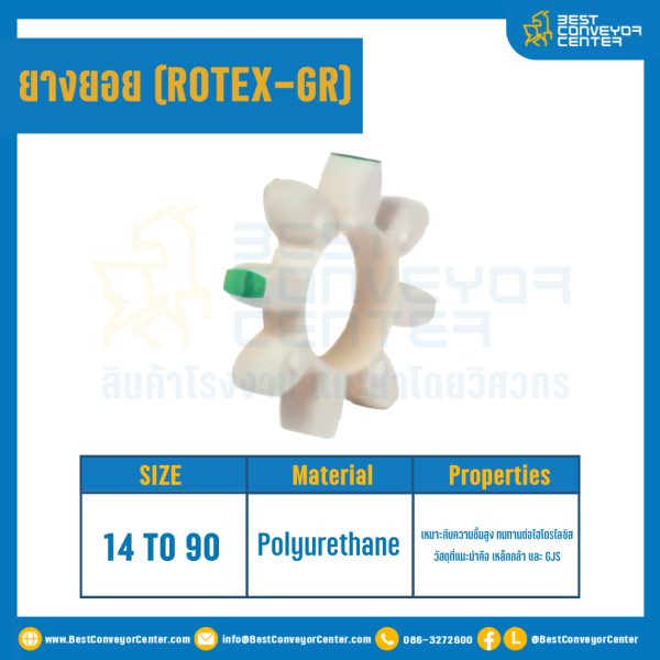 ยางยอย Rotex Coupling GR100 : GR-100R-WH