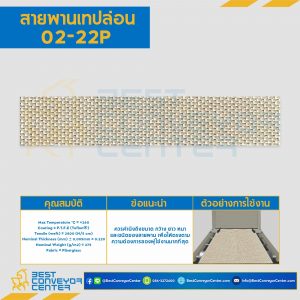 สายพานเทปล่อน Teflon Belt Grade 02-22P : 02-22P