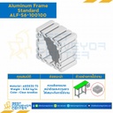 Aluminum Frame 6 Series Slot width 8 100×100 mm. L3300 mm. Clear Anodize : ALF-S6-100100-3300