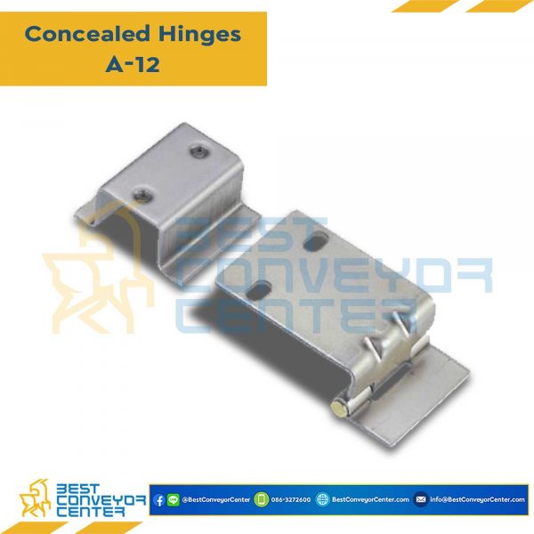 A-12 บานพับซ่อนเหล็ก ขนาด 90×45 mm. หนา 2 mm.