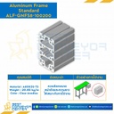 Aluminum Frame 8-45 Series Slot width 10 100×200 mm. L50 mm. Clear Anodize : ALF-GNFS8-100200-50
