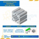 Aluminum Frame 8-45 Series Slot width 10 90×90 mm. L3950 mm. Clear Anodize : ALF-S8-9090-3950