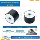 ลูกยางกันการสั่นสะเทือน ชนิดมีรูต๊าปที่ปลายทั้งสองด้าน : C-DD3040-M8x30