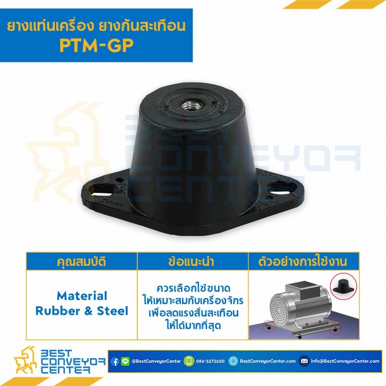ลูกยางรับแรงสั่นสะเทือน PTM-GP : RB-PTM-GP-250