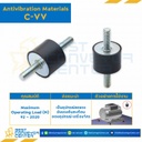 ลูกยางกันสั่นสะเทือน ชนิดปลายทั้งสองด้านเป็นเกลียว C-VV : C-VV2515-M6x25