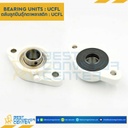 ลูกปืนตุ๊กตา UCFL3241 พลาสติกสีขาว ลูกปืนเหล็ก รูเพลา 25 mm. : UCFL3241-25