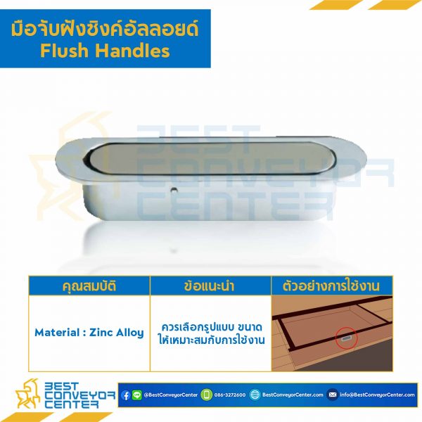 HA-0847-32 มือจับฝังซิงค์อัลลอยด์ HA-0847 ซาติน ระยะรู 19×76 mm.