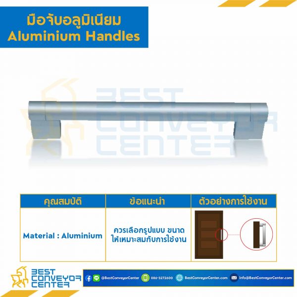 HA-06481-128 มือจับอลูมิเนียม HA-06481 ระยะรู 128 mm.