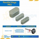 Parallel Key แบบกลม ที่ปลายทั้งสองด้าน ขนาด 8×90 mm. เหล็ก : Parallel Key PKS 8×90-S
