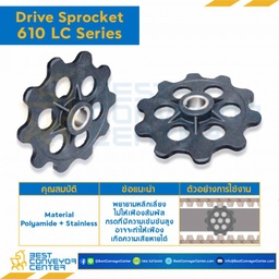 SPROCKET 8Z, BORE 30 MM., DIA 166 MM. FOR CHAIN 610 LC : 6308603-610 LC