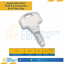 Hex Key 5 mm. Zinc Alloy ใช้กับ B-01 series : 201009Z