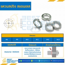 แหวนสปริงสแตนเลส M20 : SW-M20SS