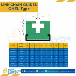 Link Chain Guide W45H45 : GHEL06SS