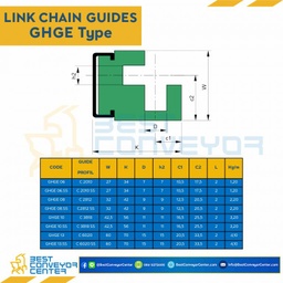 Link Chain Guide W32H42 : GHGE08