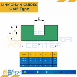Link Chain Guide W55H30 : GME13