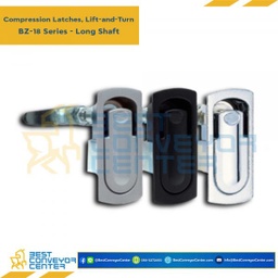 BZ-18314W(W) Compression Latches-Long Shaft Zinc Alloy-Bright chrome Pawl #14