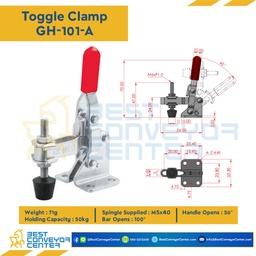 Toggle Clamp แบบกดแนวตั้ง Steel : GH-101-A