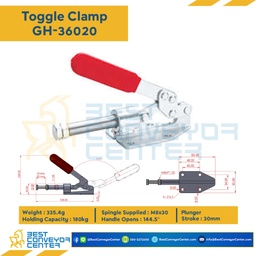 GH-36020 Toggle Clamp แบบดัน GH-36020.Mild Steel Zinc Plated