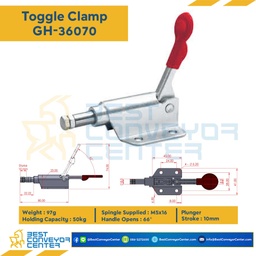 GH-36070 ; Toggle Clamp แบบดัน GH-36070.Mild Steel Zinc Plated