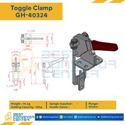 GH-40324 Toggle Clamp แบบดึง