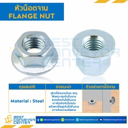 FN-M12-1.25-19 ; หัวน็อตจาน ขนาด M12x1.25 ขอบ 19 หนา 12 mm.