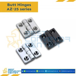 AZ-2500N บานพับ Zinc Alloy Nickel ขนาด 40×40 mm. หนา 4.8 mm.